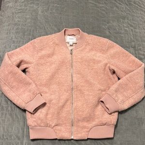 Old Navy Pink Bomber Jacket, Wool-Like, Size S